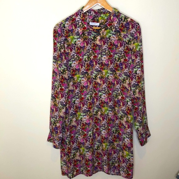 Equipment Dresses & Skirts - Equipment floral print dress tunic size L